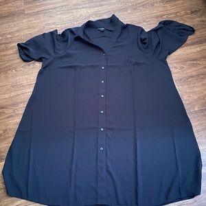 Alfani Woman's Black Long Top 3X